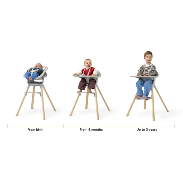 Стул для кормления Clikk Bamboo, White, 695802 Stokke — фото 4