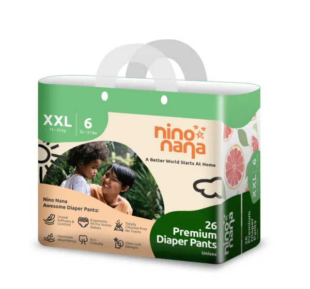 Подгузники трусики, XXL, 15-23 кг, 26 шт NINO NANA