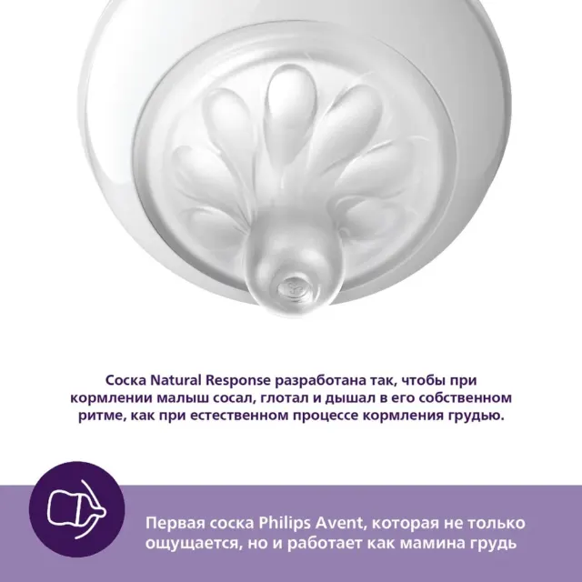 Соска для бутылочек 2шт Avent Naturals — фото 3