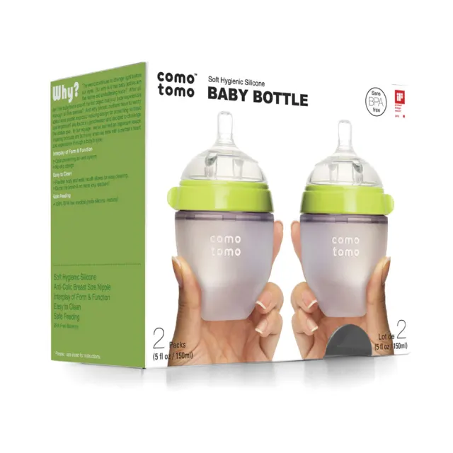 Набор бутылочек для кормления 150 мл,Natural Feel Baby Bottle,Comotomo — фото 5