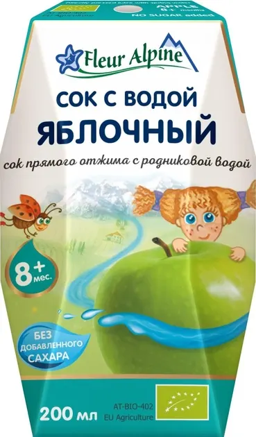 Сок с водой 200мл Fleur Alpine