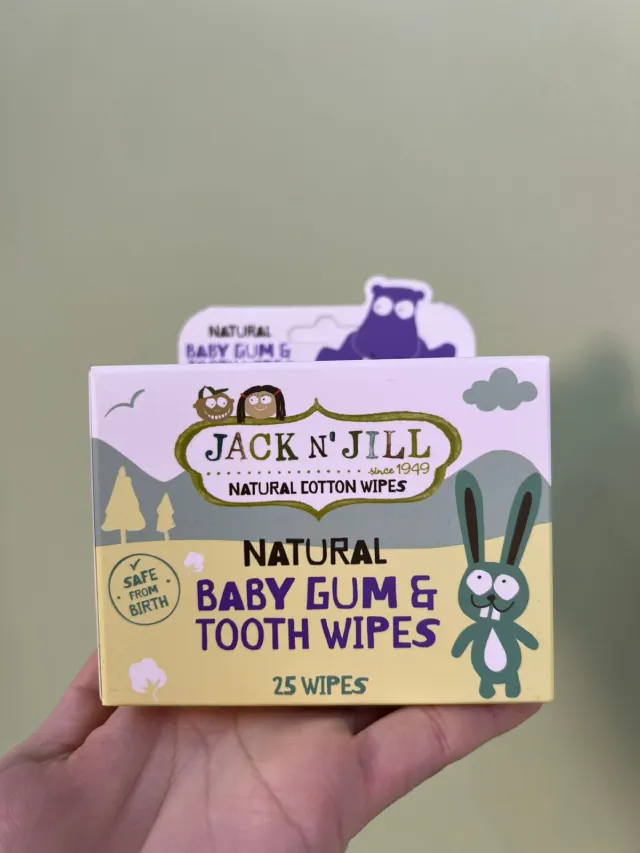 Натуральные салфетки для десен и зубов для малышей Jack N'Jill