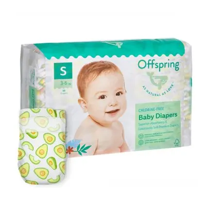 Подгузники S 3-6кг 48шт Offspring